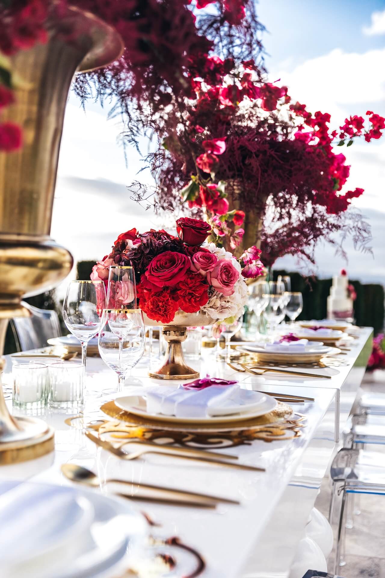 Malibu mansion wedding tablescape at Project Rise