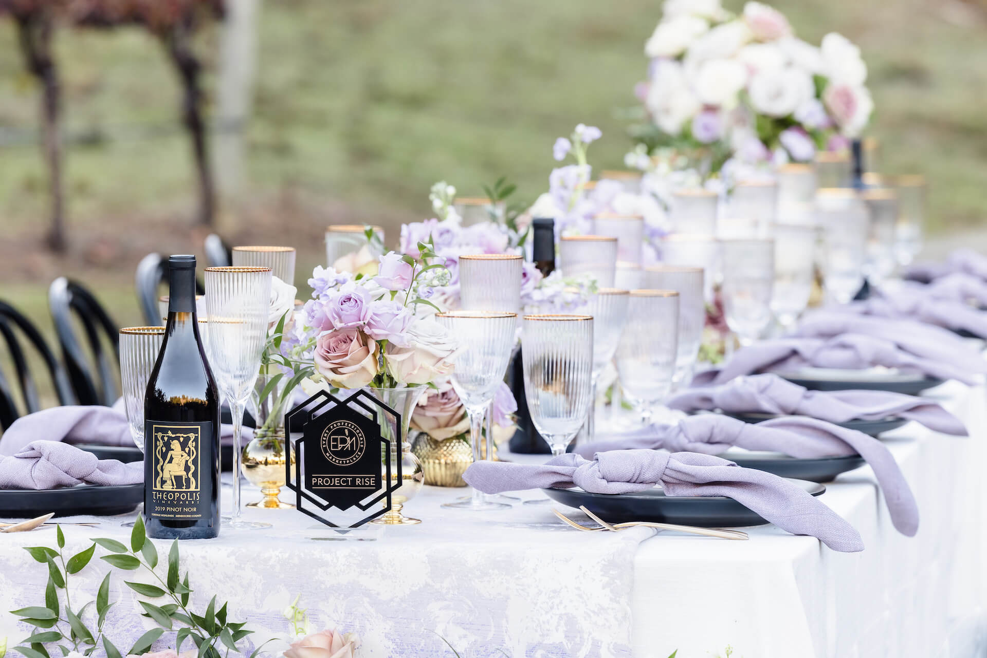 Napa Valley Tablescape by EPM Project Rise