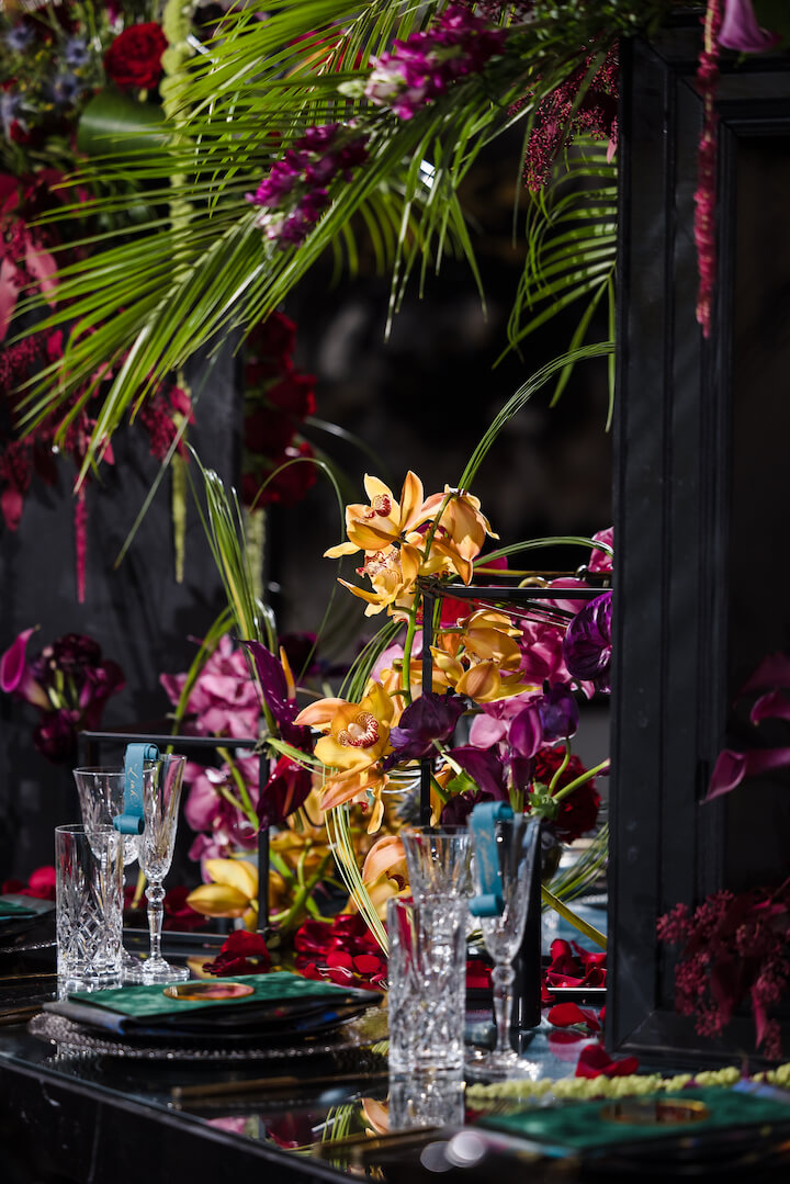 Project Rise Retreat floral tablescape