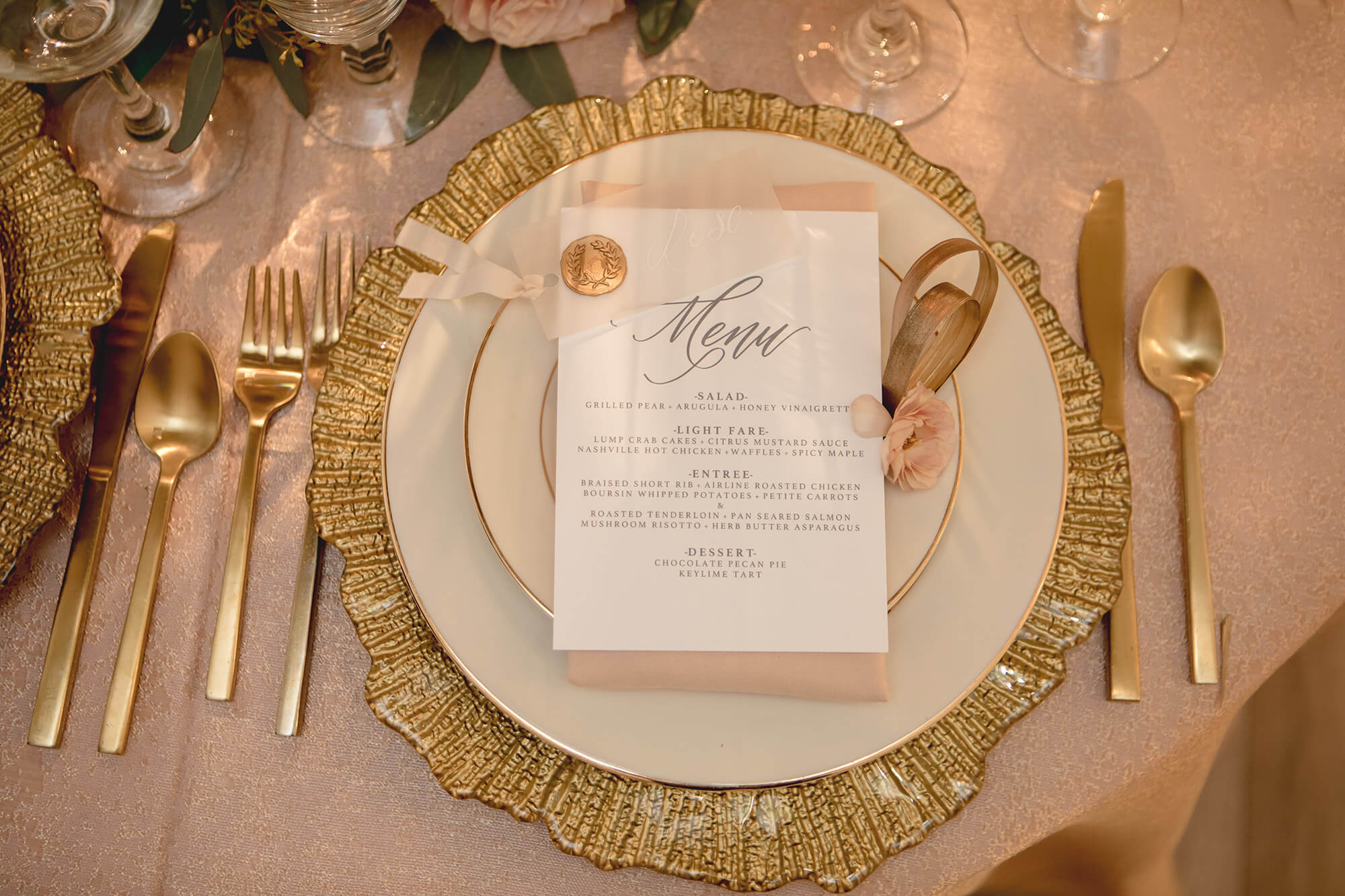 Table setting by LD Parker Events